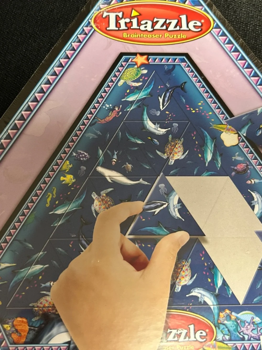Triazzle Brainteaser Puzzle Dolphins New in Plastic